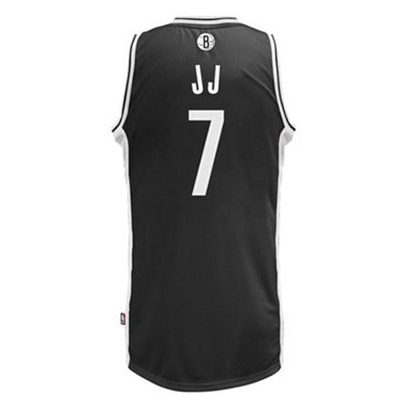 the reverse side of nets #7 joe johnson nickname JJ jersey